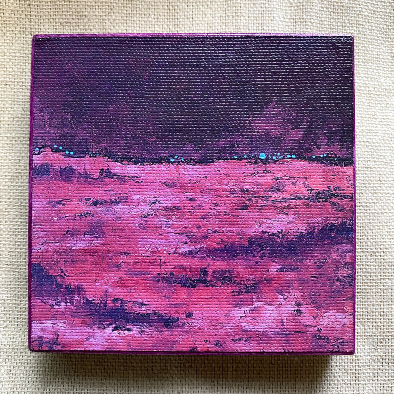 4x4 Giclee - Magenta & Violet No. 1