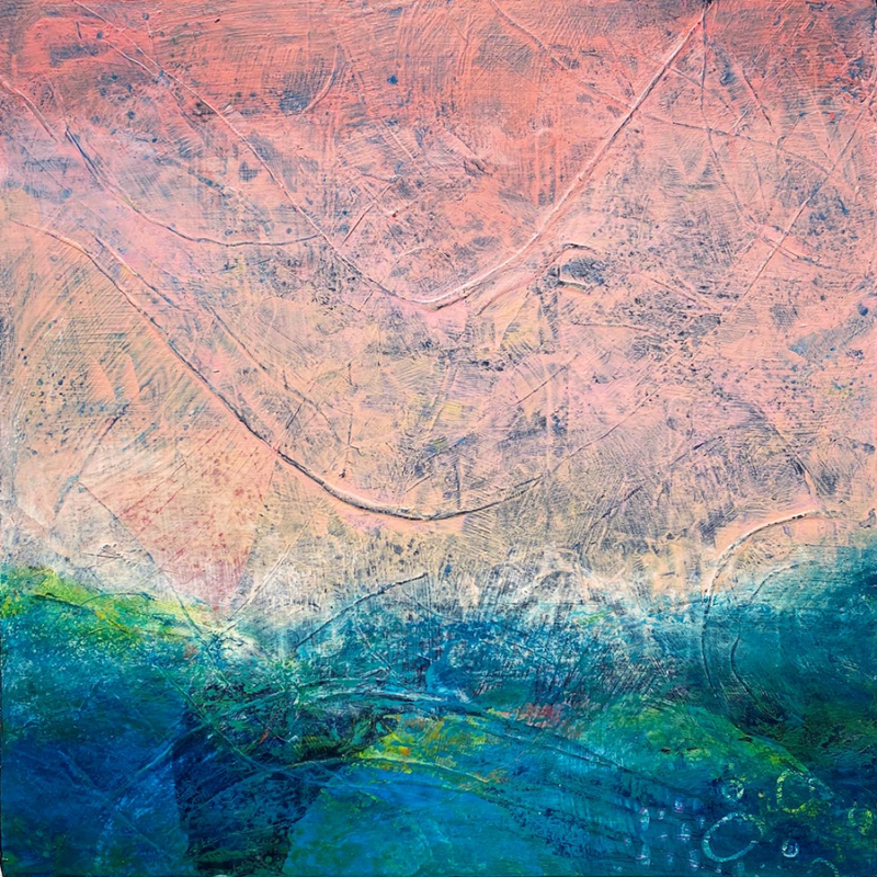 Guava Sky No. 6 - 8x8in