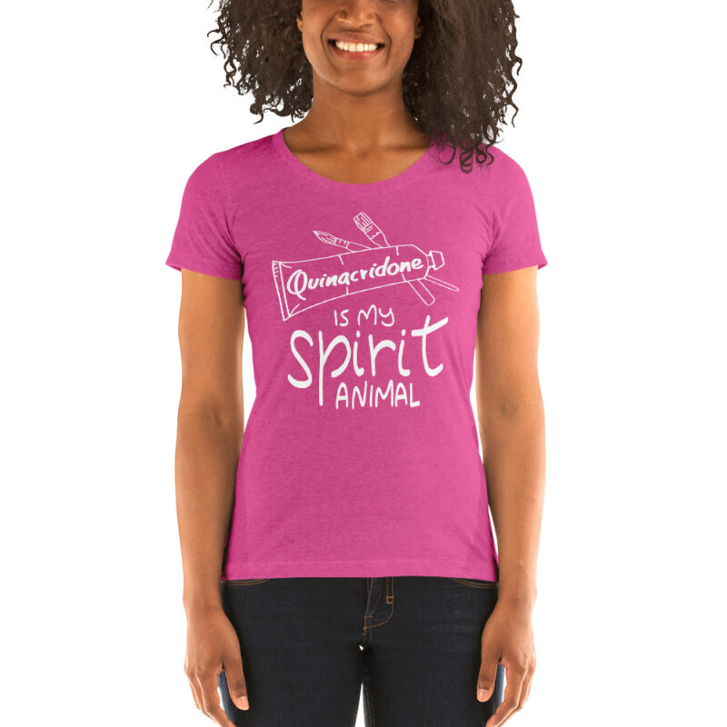 Quinacridone Fitted Ladies' T-shirt