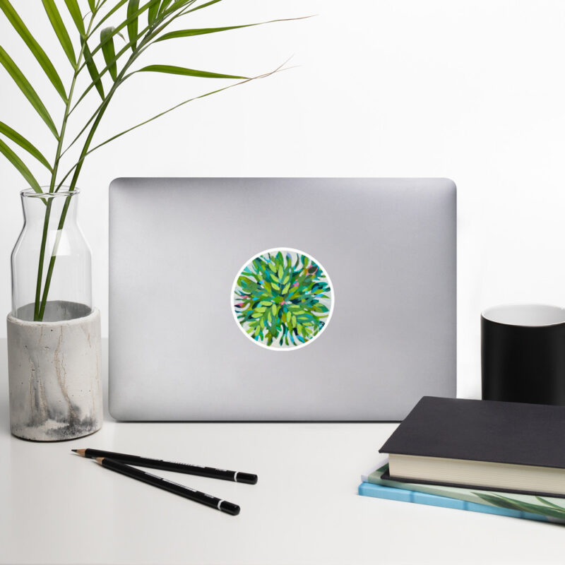 Just Keep Growing - Round Sticker - Image 2